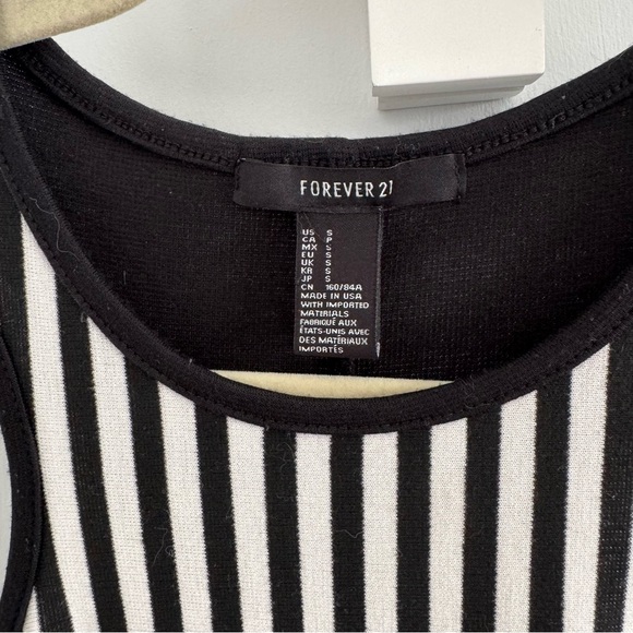 Striped Racerback Knit Stretch Dress - Picture 4 of 6